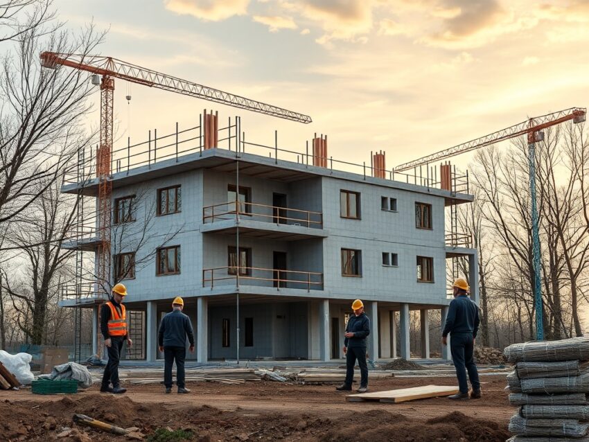 Строительство второго этажа из клееного бруса на существующем фундаменте